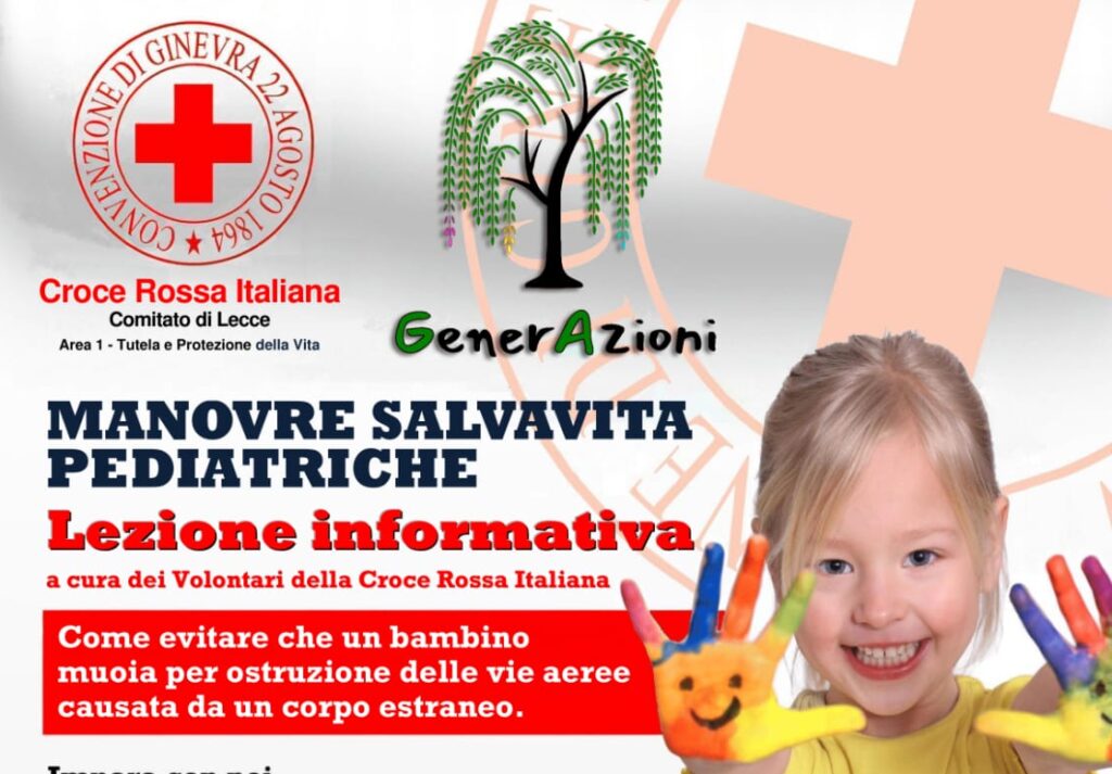 Manovre salvavita pediatriche: in arrivo a Salice Salentino una lezione informativa