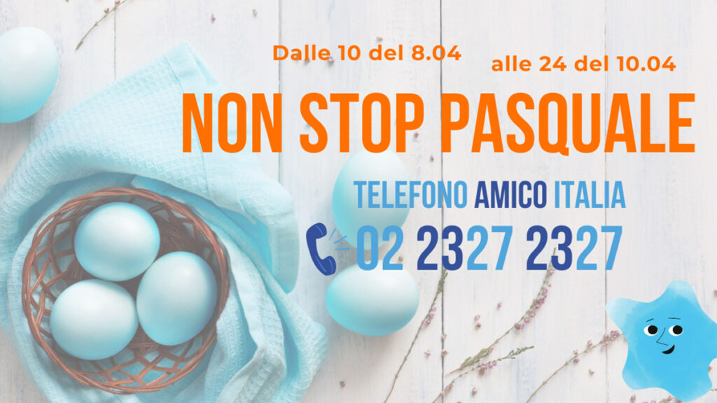 “Non stop pasquale”, la maratona di Telefono Amico: linee attive h24 durante le festività