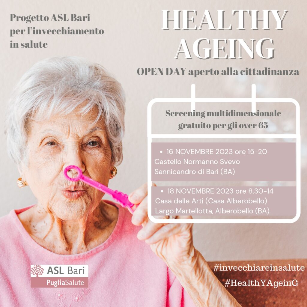 ASL Bari: via al progetto “Healthy Ageing”