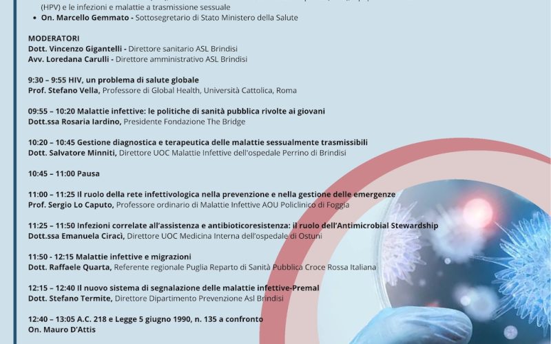 Malattie sessualmente trasmissibili, congresso scientifico a Brindisi