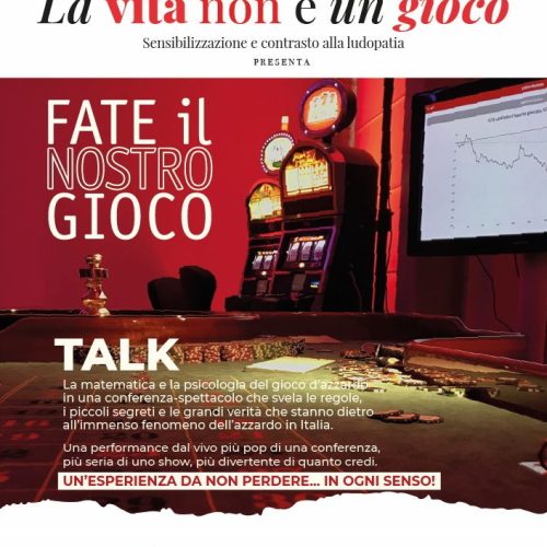 Conclusione del progetto di Prevenzione della Ludopatia con un talk/spettacolo a Mesagne