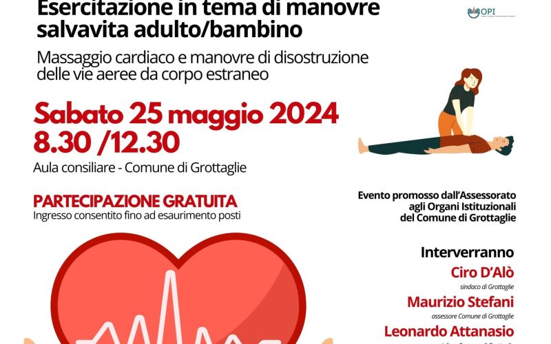 Due mani per la vita: Grottaglie si forma sul primo soccorso