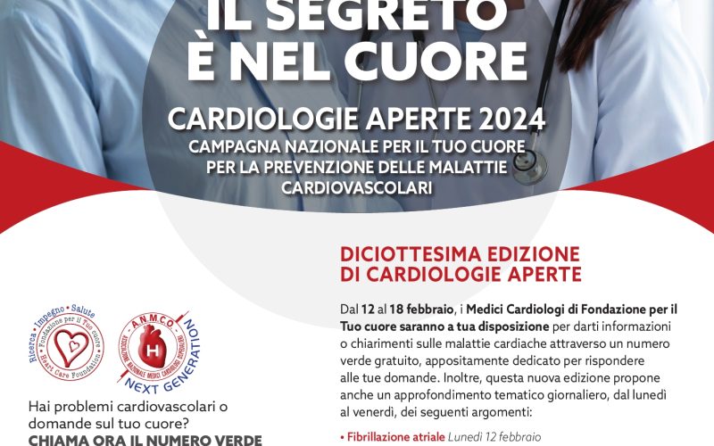 Cardiologie aperte 2024, iniziative al Perrino rivolte ai cittadini